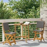 Bistrostoelen voor buiten 2 pcs Donkergrijs 38 x 46 x 85 cm 3