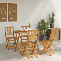 Bistrostoelen voor buiten 4 pcs Naturel 40 x 42 x 85 cm 3