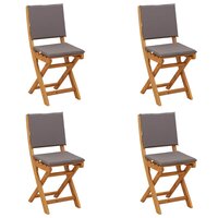 Bistrostoelen voor buiten 4 pcs Donkergrijs 38 x 46 x 85 cm 2