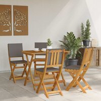 Bistrostoelen voor buiten 4 pcs Donkergrijs 38 x 46 x 85 cm 3