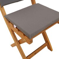 Bistrostoelen voor buiten 4 pcs Donkergrijs 38 x 46 x 85 cm 10