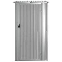 Tuinschuur 118,5x97x209,5 cm gegalvaniseerd staal grijs 4