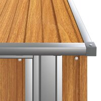 Tuinhuis Bruin 118,5x97x209,5 cm Gegalvaniseerd Staal 7