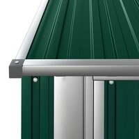 Tuinhuis Groen 180,5x97x209,5 cm Gegalvaniseerd Staal 6