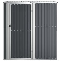 Tuinschuur 180,5x97x209,5 cm gegalvaniseerd staal antraciet 3