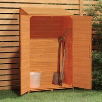 Tuinschuur 102x52x174,5 cm massief vurenhout bruin 3