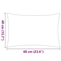 Buitenkussens 60x40 cm grijs 2 st 6