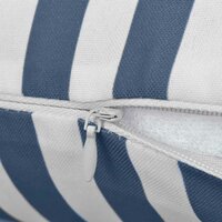 Buitenkussens 60x40 cm gestreept marineblauw 2 st 4