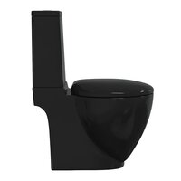 Toilet met afvoer achter keramiek zwart 5