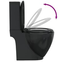 Toilet met afvoer achter keramiek zwart 7