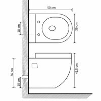 Wandtoilet keramiek wit   9