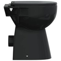 Randloos Toilet 7 cm extra hoogte soft-close keramiek zwart 5