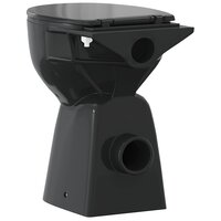 Randloos Toilet 7 cm extra hoogte soft-close keramiek zwart 6