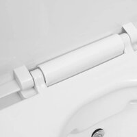 Hangend toilet randloos met bidetfunctie keramiek wit 8
