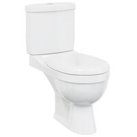 Toilet met stortbak wit 2