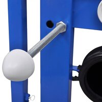 Hangend toilet met verborgen stortbak keramiek zwart 11
