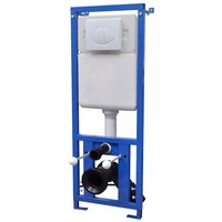 Hangend toilet met verborgen stortbak keramiek zwart 10
