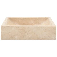 Gootsteen 45x30x12 cm marmer hoogglans cr&egrave;mekleurig 5