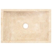 Gootsteen 45x30x12 cm marmer hoogglans cr&egrave;mekleurig 7