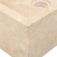 Gootsteen 45x30x12 cm marmer hoogglans cr&egrave;mekleurig 8