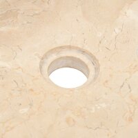 Gootsteen 45x30x12 cm marmer hoogglans cr&egrave;mekleurig 9