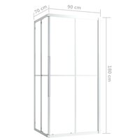 Douchecabine 90x70x180 cm ESG 9