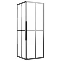 Douchecabine 80x80x180 cm halfmat ESG zwart 2