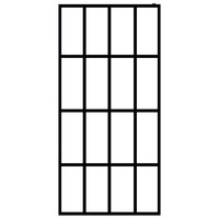 Inloopdouchewand 90x195 cm mat gehard glas 3