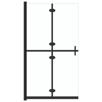 Inloopdouchewand inklapbaar 80x190 cm ESG-glas transparant 2