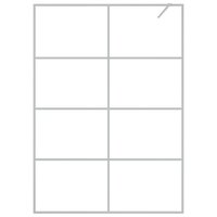 Inloopdouchewand 140x195 cm transparant ESG-glas zilverkleurig 3