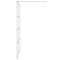 Inloopdouchewand 140x195 cm transparant ESG-glas zilverkleurig 4