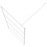Inloopdouchewand 100x195 cm transparant ESG-glas wit 5
