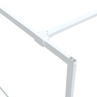 Inloopdouchewand 100x195 cm transparant ESG-glas wit 6