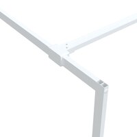 Inloopdouchewand 80x195 cm transparant ESG-glas wit 6