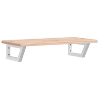 Badkamer wandschap staal en massief eikenhout 2
