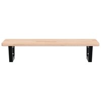 Badkamer wandschap staal en massief eikenhout 4