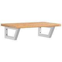 Badkamer wandschap staal en massief eikenhout 2