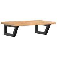 Badkamer wandschap staal en massief eikenhout 2