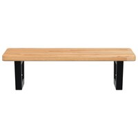 Badkamer wandschap staal en massief eikenhout 4