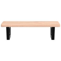 Badkamer wandschap staal en massief beukenhout 4