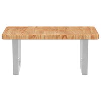 Badkamer wandschap staal en massief eikenhout 4