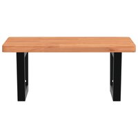 Badkamer wandschap staal en massief beukenhout 4