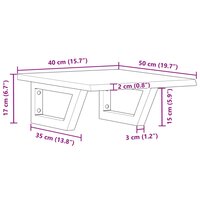 Badkamer wandschap staal en massief eikenhout 11