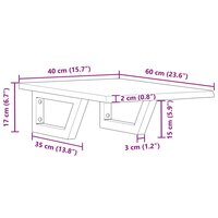 Badkamer wandschap staal en massief eikenhout 11