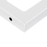 Badkamer wandschap staal en massief acaciahout 9
