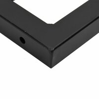 Badkamer wandschap staal en massief acaciahout 9