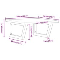 Badkamer wandschap staal en massief acaciahout 11