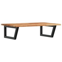 Badkamer wandschap staal en massief acaciahout 2