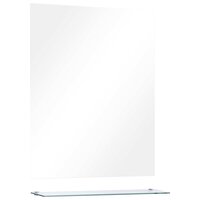 Wandspiegel met schap 50x60 cm gehard glas 2