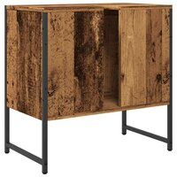 Wastafelkast 60x33x60 cm bewerkt hout oud houtkleurig 6